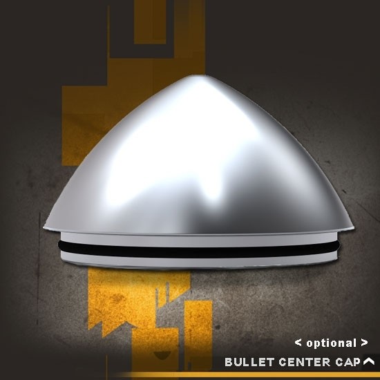 Optioinal Rocket Wheels Fuel Gray bullet cap