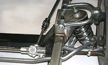 Coil Over Shock Mounted on a Mustang II IFS