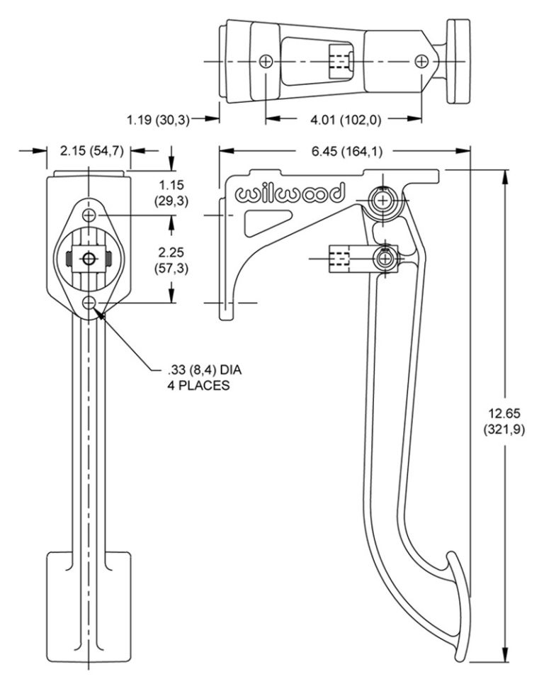 Wilwood Hydraulic Clutch Pedal With High Volume MC