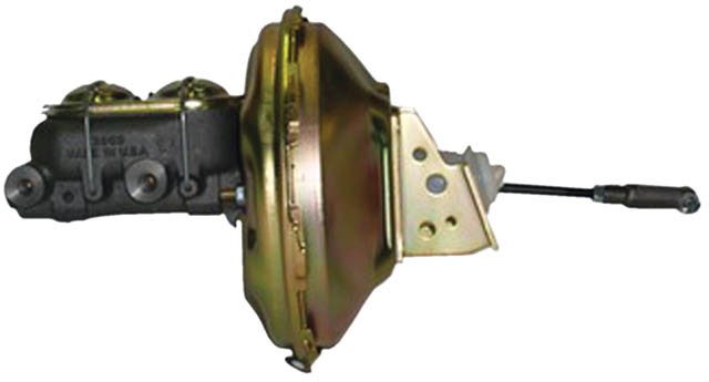 thumbnail image 2 of Gearhead Chrome Power Brake Booster Kit For Chevy Full Size Cars – 9” Booster + Milled Master Cylinder + Prop Valve 2 of 4