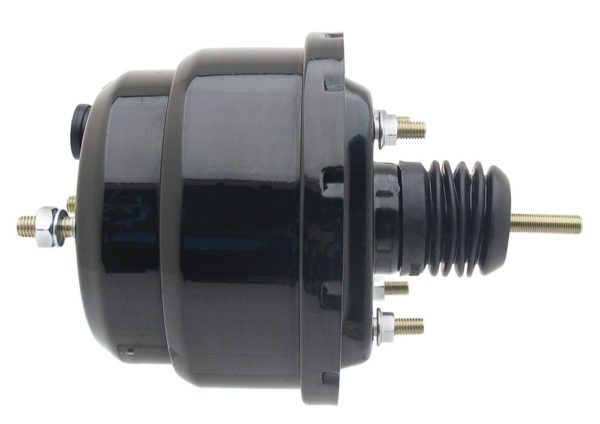 Dual 7" Black Power Brake Booster