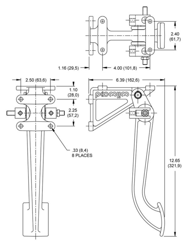 Wilwood "Super Pedal" Dual Master Brake Pedal Assembly - Image 4