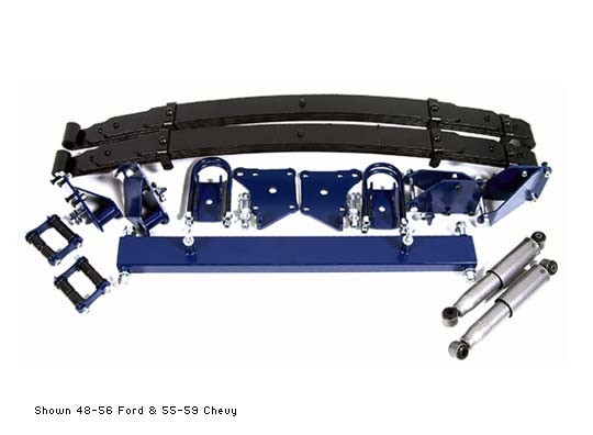 TCI 55-59 Chevy PU Truck 4 Lowering Rear Leaf Kit