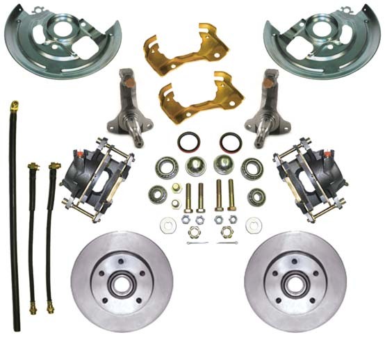 64-74 Pontiac GTO LeMans Tempest Olds Cutless 442 and Buick Skylark 2 Drop Spindle Disc Brake Conversion Kit