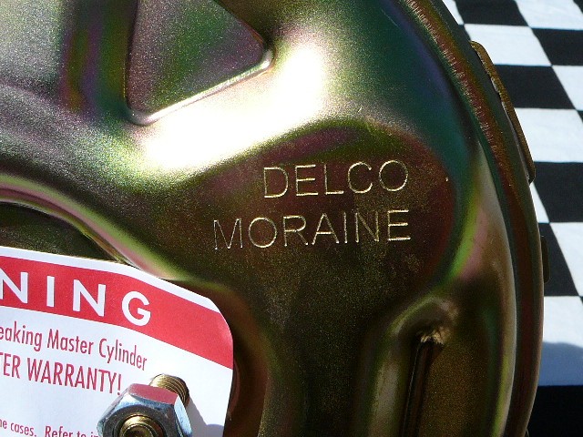 Optional GM Licensed Delco Moraine Power Brake Booster